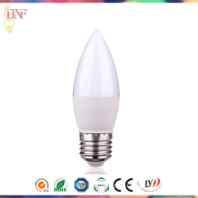 Factory Direct LED C37 E27/E14 Daylight/Warmwhite Candle Bulb for 3W/5W7w/9W